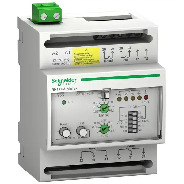 Schneider Electric - 56516 - RESID.-CURRENT RELAY RH197-M 110V-130VCA - 1