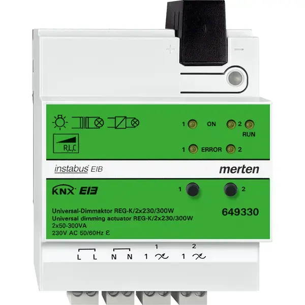 Schneider Electric - 649330 - Universal dimming actuator REG-K/2x230/3 - 1