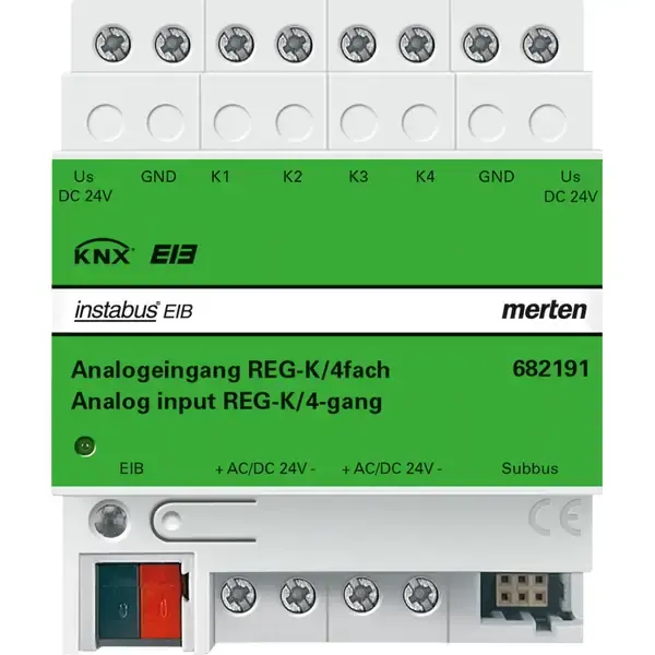 Schneider Electric - 682191 - Analogue input REG-K 4-gang - 1
