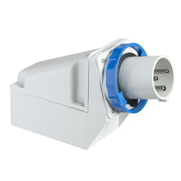 Schneider Electric - 81578 - PrtK 2P+E 63A 200-250V Ang Wall Plg IP67 - 1