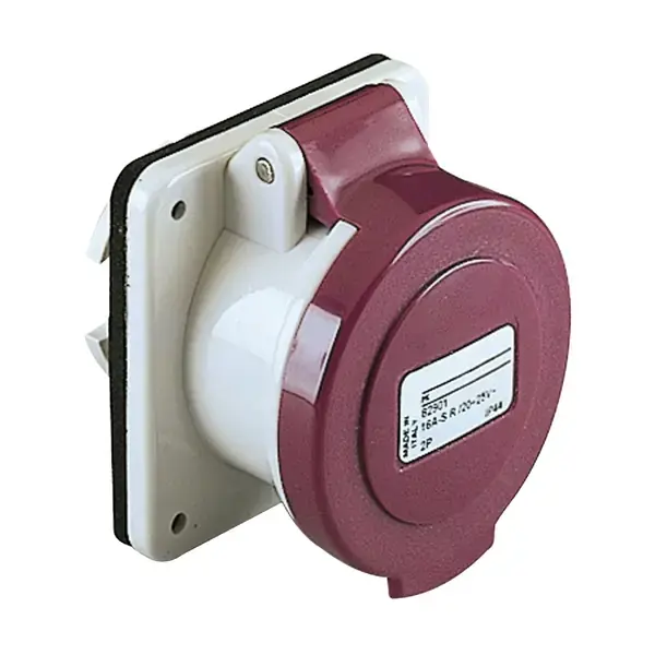 Schneider Electric - 82901 - PrtKa 2P 16A 20-25V Str Pnl Socket IP44 - 1