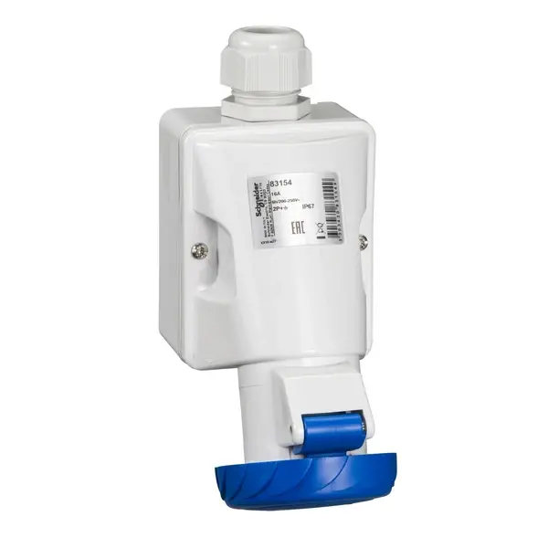 Schneider Electric - 83154 - PK Pratika 3*16A Duvar Prizi ,IP67 - 1