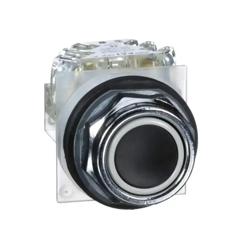 Schneider Electric - 9001KR1BH13 - 9001 pushbutton, flush black - 1