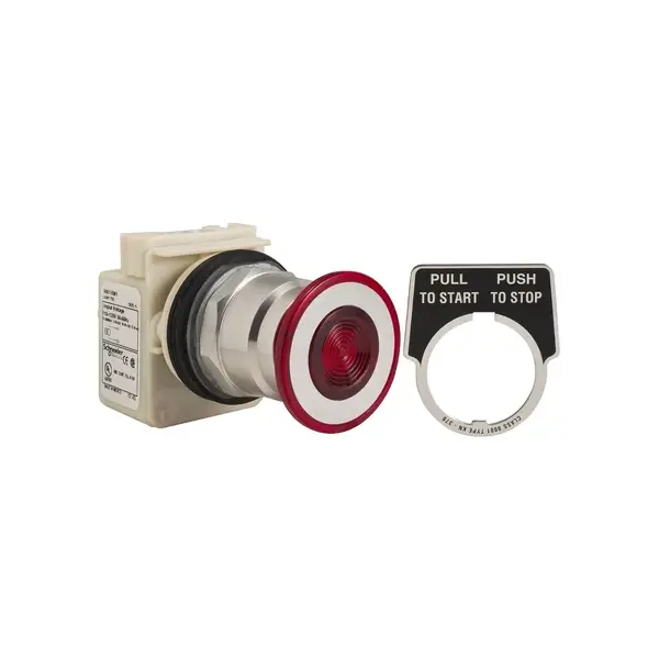 Schneider Electric - 9001KR8P1RH25 - 30MM PUSHBUTTON - 1
