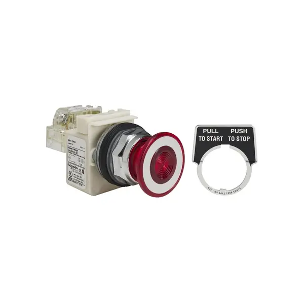 Schneider Electric - 9001KR9P35RH13 - 30mm pushbutton - 1