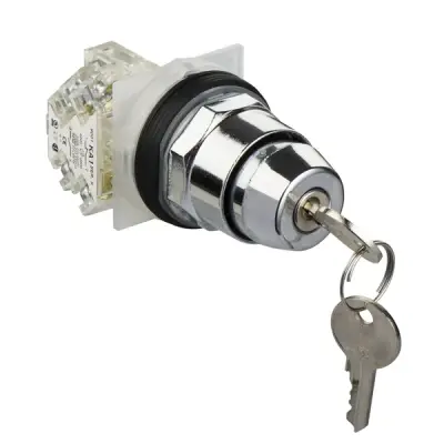 Schneider Electric - 9001KS11K3H13 - BLACK SELEC TO R SWITCH AND 30 KEYLOCK 2 - 1