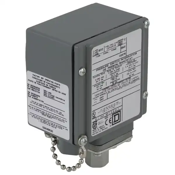 Schneider Electric - 9012GAW6 - PRESSURE SWITCH 480VAC 10AMP G - 1