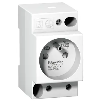 Schneider Electric - A9A15306 - modular socket 16a ue 250 - 1