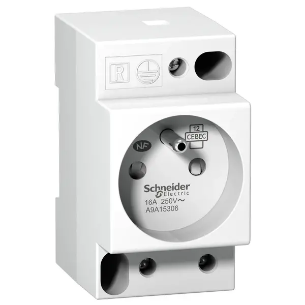 Schneider Electric - A9A15306 - modular socket 16a ue 250 - 1