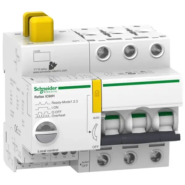 Schneider Electric - A9C65316 - ACTI 9 REFLEX IC60H TI24 16 A 3P CURVE C - 1
