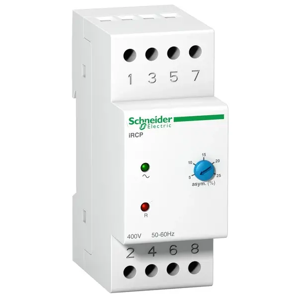 Schneider Electric - A9E21180 - PHASE CONTROL RELAY IRCP 8A 2P UC 400 - 1