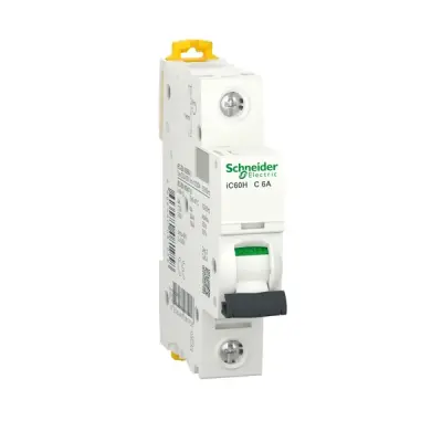 Schneider Electric - A9F84106 - iC60H 1P 6A C - 1
