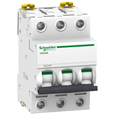 Schneider Electric - A9F90373 - ACTI9 IC60LMA 3P 2,5A MA MINIATURE CIRCU - 1