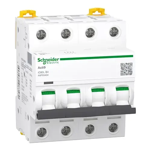 Schneider Electric - A9F93404 - iC60L 4P 4A B - 1