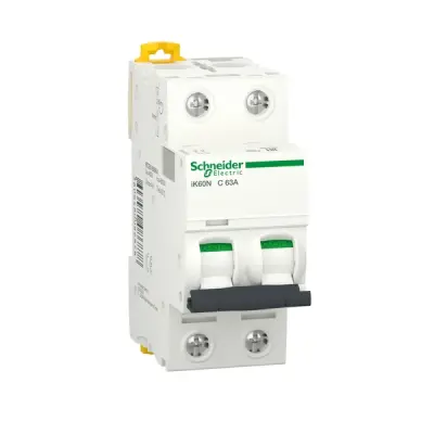 Schneider Electric - A9K24263 - ACTI9IK60N 2P 63A C MINIATURE CIRCUIT B - 1