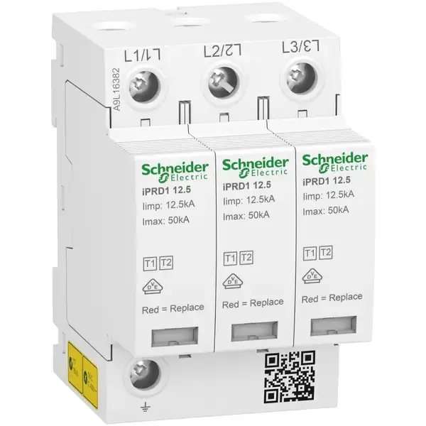 Schneider Electric - A9L16382 - Acti9 iPRD1 12.5r 3P 350V SPD - 1