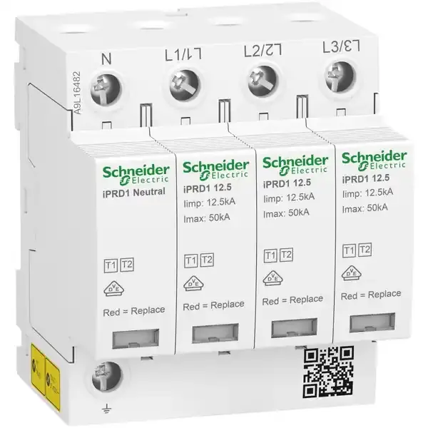 Schneider Electric - A9L16482 - Acti9 iPRD1 12.5r 3PN 350V SPD - 1