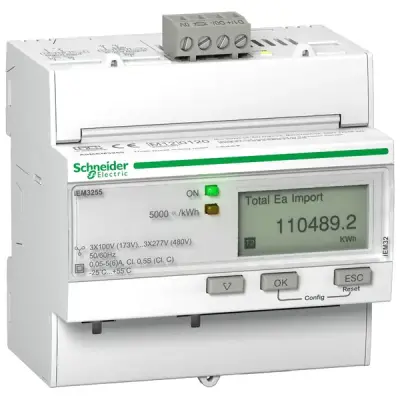 Schneider Electric - A9MEM3255 - TRIPHASE KWH METER CT MODBUS MID - 1