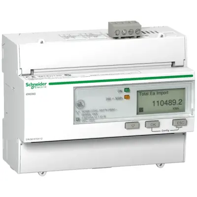 Schneider Electric - A9MEM3365 - TRIPHASE KWH METER 125A BACNET MID - 1