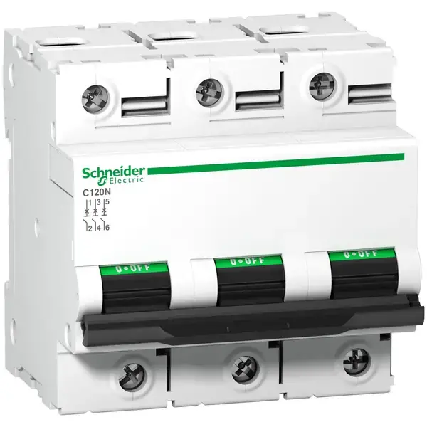 Schneider Electric - A9N18388 - C120N 3P 100A D 10000A 415V MINIATURE CI - 1