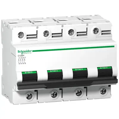 Schneider Electric - A9N18524 - C120H 4P 100A D 15000A 415V MINIATURE CI - 1