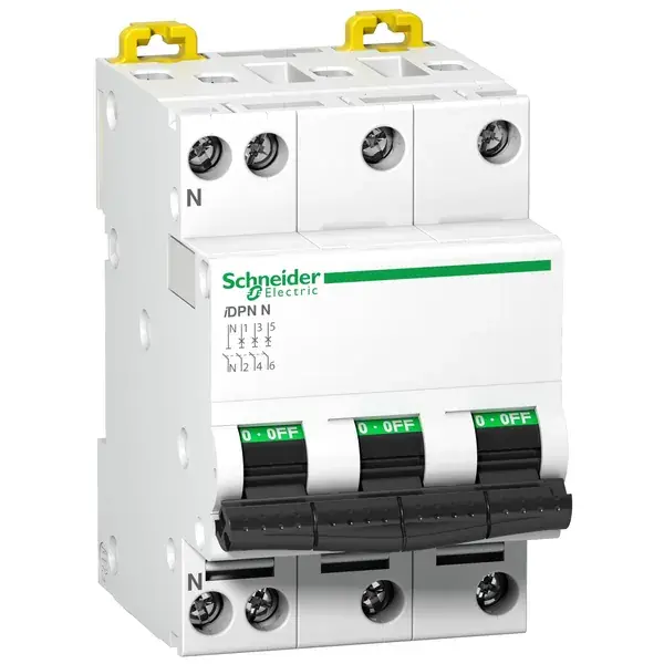 Schneider Electric - A9N21605 - IDPN 3P-N 6A D 6000A KA 400V MINIATURE C - 1