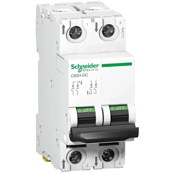 Schneider Electric - A9N61529 - CIRCUIT BREAKER C60H-DC 500VDC 13A 2P C - 1