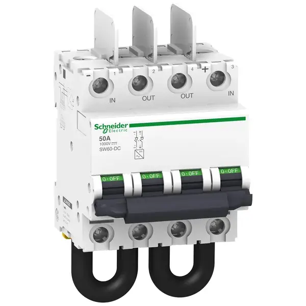 Schneider Electric - A9N61699 - SW60 -DC 1000VDC 50A 2P SWITCH PHOTOVOLT - 1