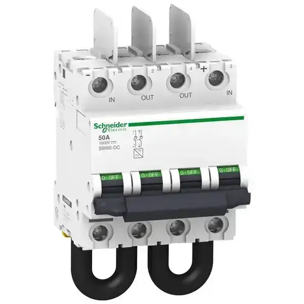 Schneider Electric - A9N61699 - SW60 -DC 1000VDC 50A 2P SWITCH PHOTOVOLT - 1