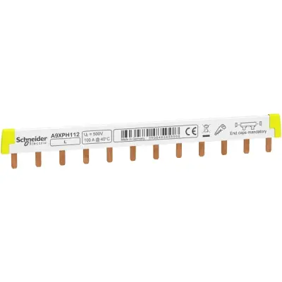 Schneider Electric - A9XPH112 - Comb busbar 1P 100A 12Mod. - 1