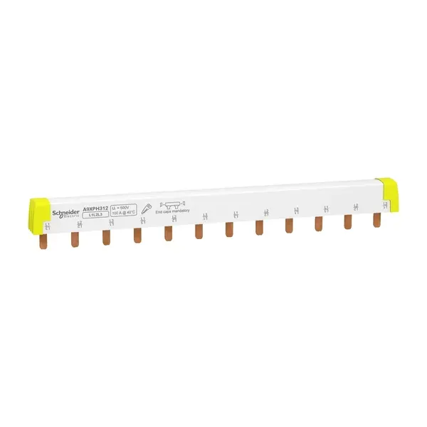 Schneider Electric - A9XPH312 - Comb busbar 3P 100A 12Mod. - 1
