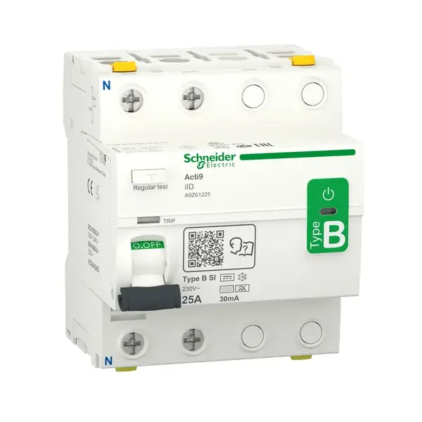 Schneider Electric - A9Z61225 - Acti9 iID 2P 25A 30mA B-SI RCCB - 1
