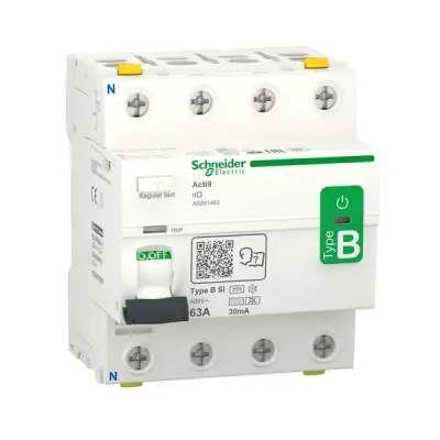 Schneider Electric - A9Z61463 - Acti9 iID 4P 63A 30mA B-SI RCCB - 1
