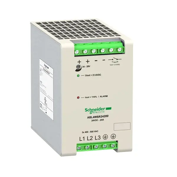 Schneider Electric - ABL4WSR24200 - SLIM POWER SUPPLY 3P 24V - 1