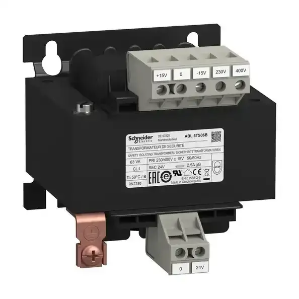 Schneider Electric - ABL6TS06B - TRF 230-400/24V 63VA - 1
