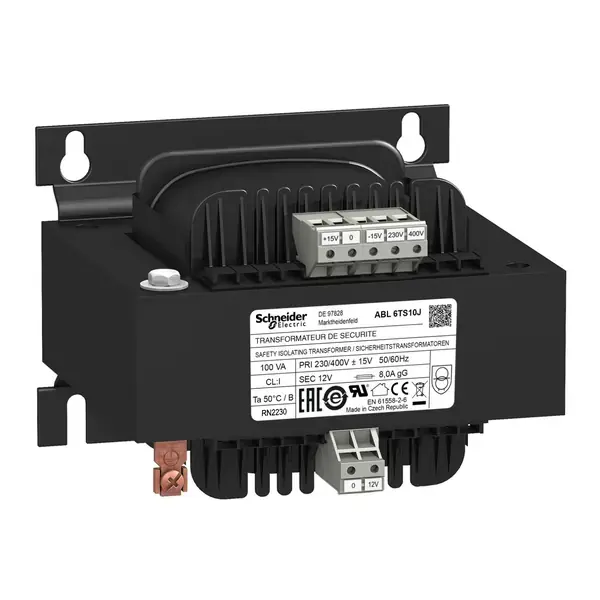 Schneider Electric - ABL6TS10J - VT- 230..400 V - 1 x 12 V - 100 VA - 1