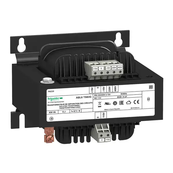 Schneider Electric - ABL6TS63G - TRF 230-400/115V 630VA - 1