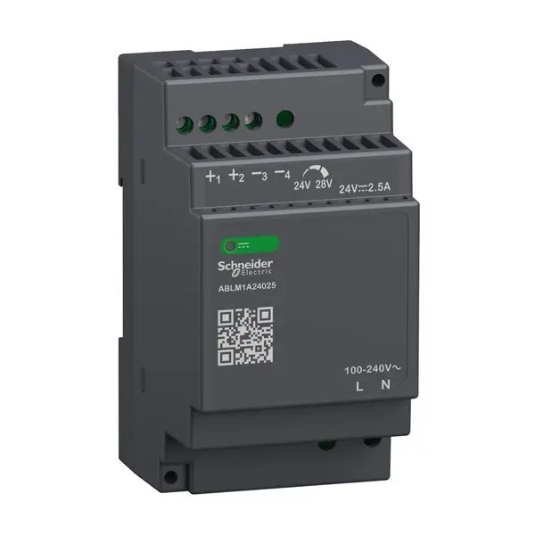 Schneider Electric - ABLM1A24025 - POWER SUPPLY 24V 2.5A MODULAR - 1