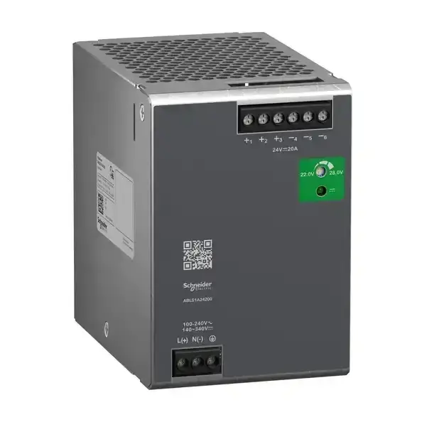 Schneider Electric - ABLS1A24200 - POWER SUPPLY 24V 20A 1PH OPTIMIZED - 1