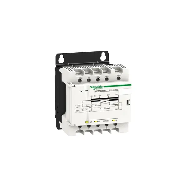 Schneider Electric - ABT7PDU006G - TRANSFORMER 2X115V 63VA - 1