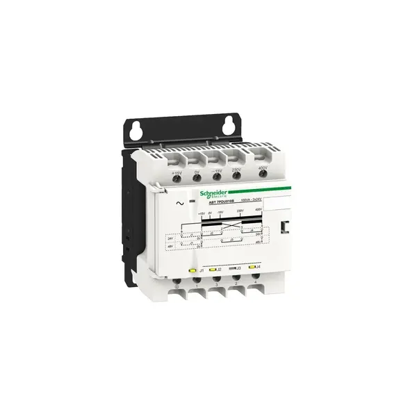 Schneider Electric - ABT7PDU010B - Universal transformer 2x24V100VA - 1