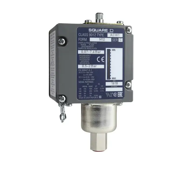 Schneider Electric - ACW1M129012 - PRESSURE SWITCH ADJUSTABLE SCALE - 1