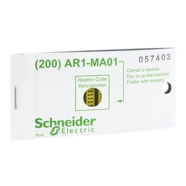 Schneider Electric - AR1MB01E - YELLOW CLIPIN CHARACTER SET OF 200 CHARA - 1