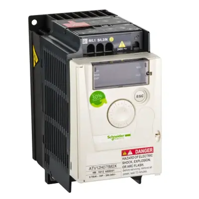 Schneider Electric - ATV12H075M2X - ATV12-0,75kW-240V monophas-W/O EMCfiltr - 1