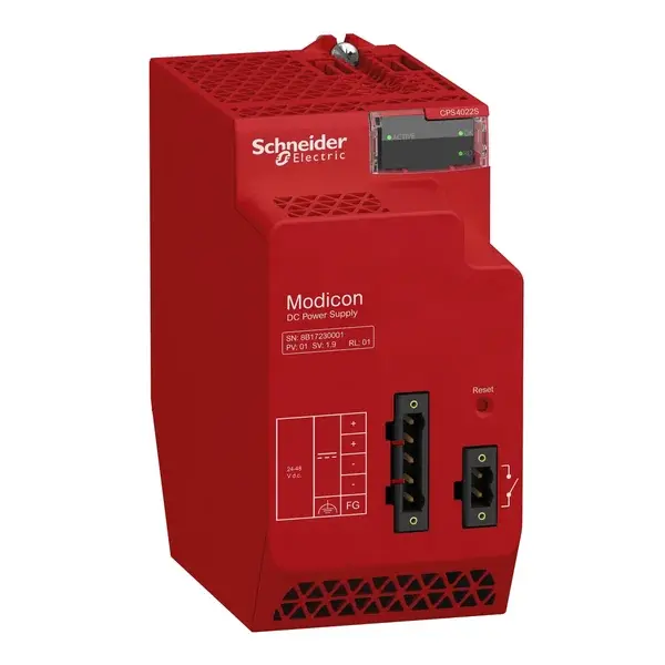 Schneider Electric - BMXCPS4022S - REDUNDANT HP 24/48V DC POWER SUPPLY SIL3 - 1