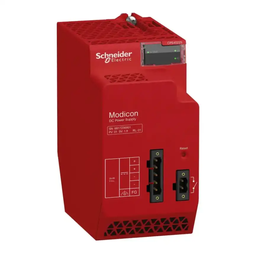 Schneider Electric - BMXCPS4022S - REDUNDANT HP 24/48V DC POWER SUPPLY SIL3 - 1