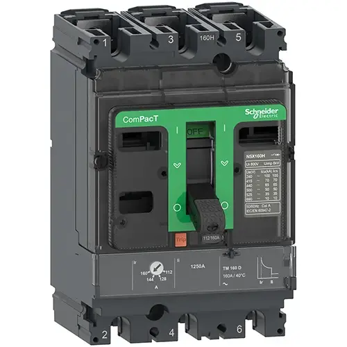 Schneider Electric - C10N3TM063 - NSX100N 50kA AC 3P3D 63A TMD - 1