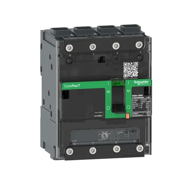 Schneider Electric - C11F4TM050L - NSXm100F 36kA AC 4P4D 50A TMD ELINK - 1