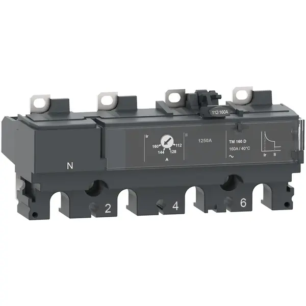 Schneider Electric - C166TM125 - TRIP UNIT NSX160 AC 4P3D 125A TMD - 1