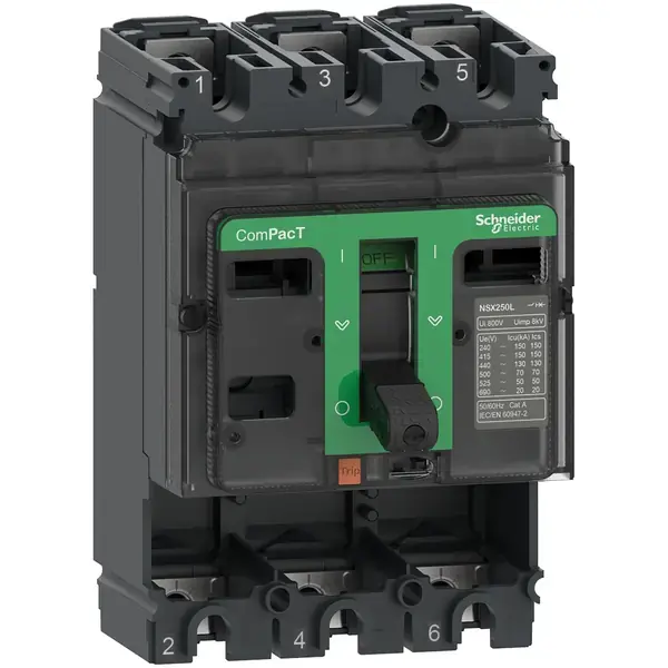 Schneider Electric - C16B3 - BASIC FRAME NSX160B 25kA AC 3P 160A - 1